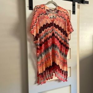 Knit bathing suit cover up